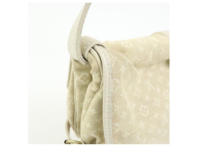 Borsa a tracolla Louis Vuitton Monogram Mini Lin Saumur 30 Dune M95314 - vista 15