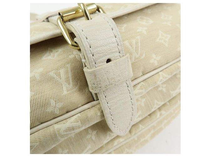 Borsa a tracolla Louis Vuitton Monogram Mini Lin Saumur 30 Dune M95314 - vista 16
