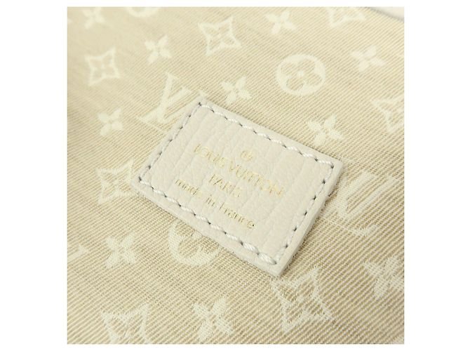 Borsa a tracolla Louis Vuitton Monogram Mini Lin Saumur 30 Dune M95314 - vista 23