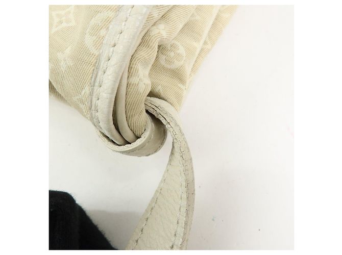 Borsa a tracolla Louis Vuitton Monogram Mini Lin Saumur 30 Dune M95314 - vista 9