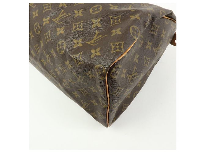 Louis Vuitton Monogram Speedy 40 Borsa a Mano Boston Bag Brown M41522 - vista 14