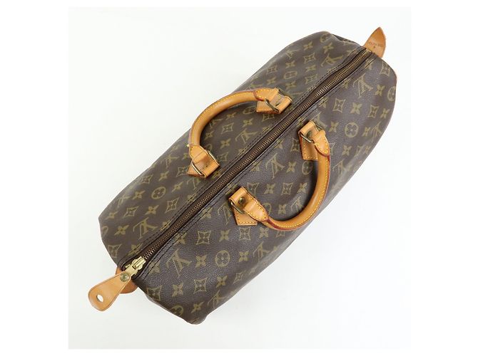 Louis Vuitton Monogram Speedy 40 Borsa a Mano Boston Bag Brown M41522 - vista 19