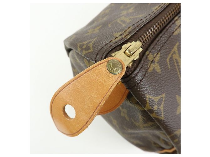 Louis Vuitton Monogram Speedy 40 Borsa a Mano Boston Bag Brown M41522 - vista 20