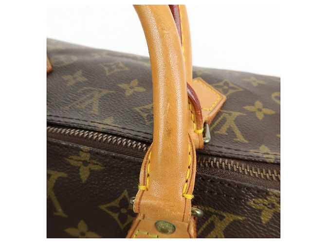 Louis Vuitton Monogram Speedy 40 Borsa a Mano Boston Bag Brown M41522 - vista 8