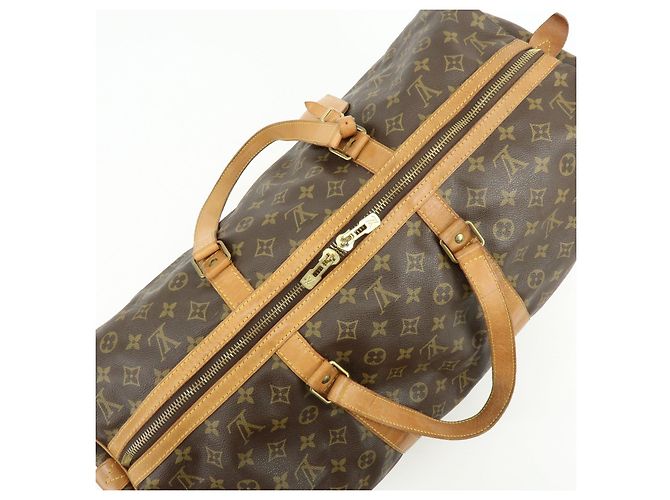 Louis Vuitton Monogram Sac Souple 55 Boston Bag Brown M41622 - vista 18