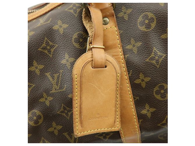 Louis Vuitton Monogram Sac Souple 55 Boston Bag Brown M41622 - vista 20