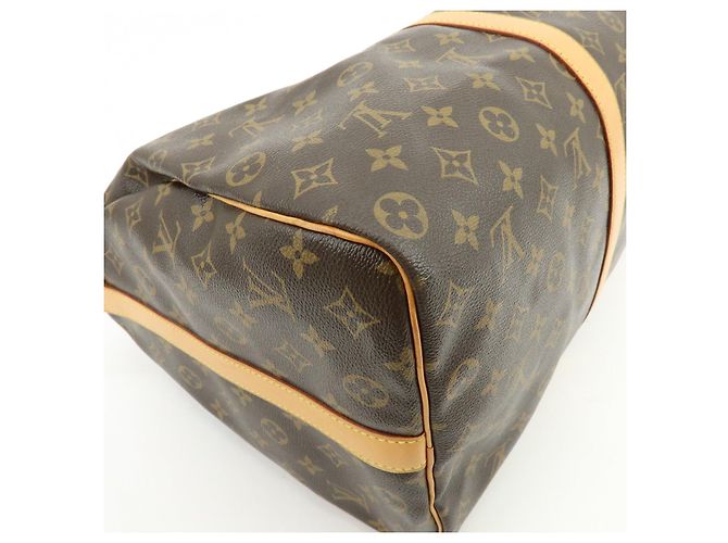Louis Vuitton Monogram Keep All Bandouliere 50 Borsa Boston Marrone M41416 - vista 12