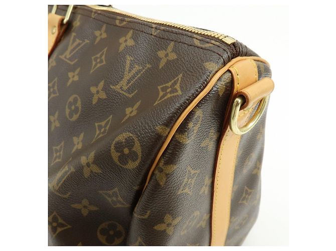Louis Vuitton Monogram Keep All Bandouliere 50 Borsa Boston Marrone M41416 - vista 16