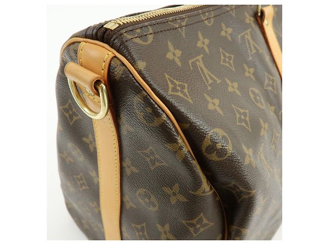 Louis Vuitton Monogram Keep All Bandouliere 50 Borsa Boston Marrone M41416 - vista 17
