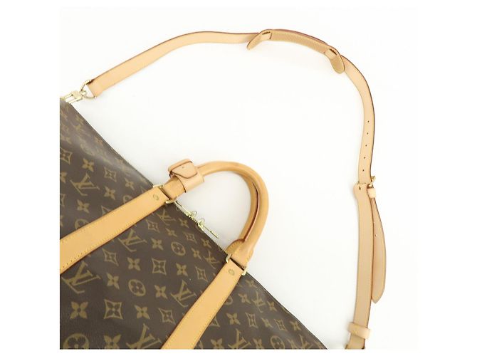 Louis Vuitton Monogram Keep All Bandouliere 50 Borsa Boston Marrone M41416 - vista 5