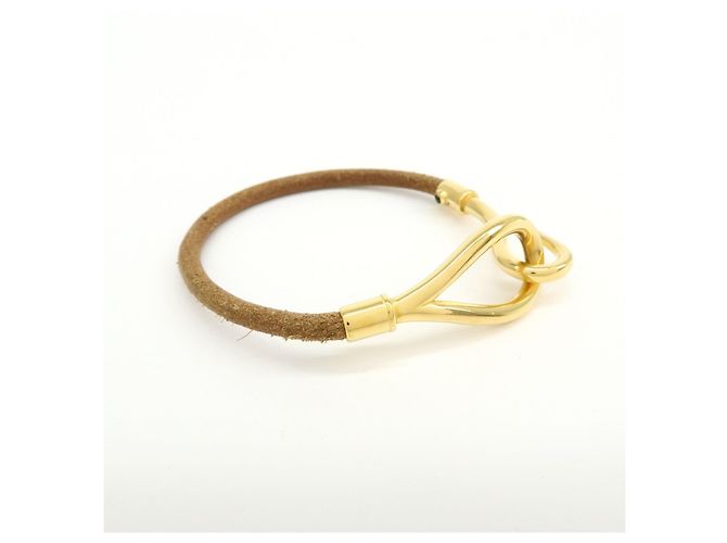 Hermès Bracciale in pelle HERMES Jumbo Choker Marrone Oro - vista 4