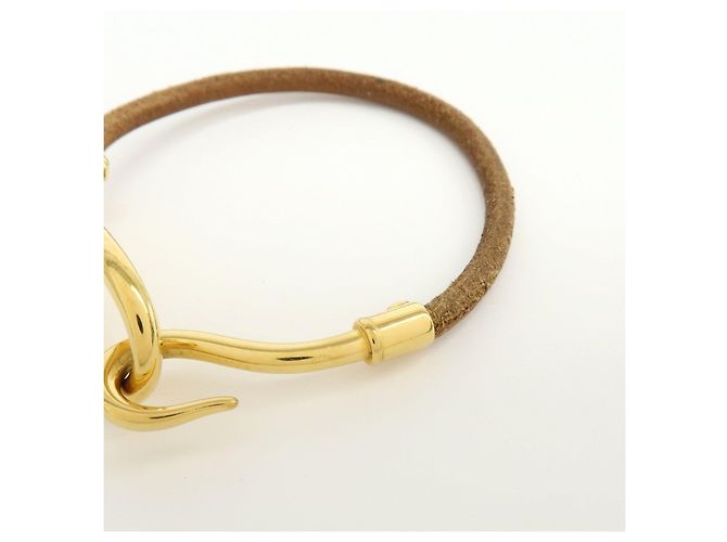 Hermès Bracciale in pelle HERMES Jumbo Choker Marrone Oro - vista 8