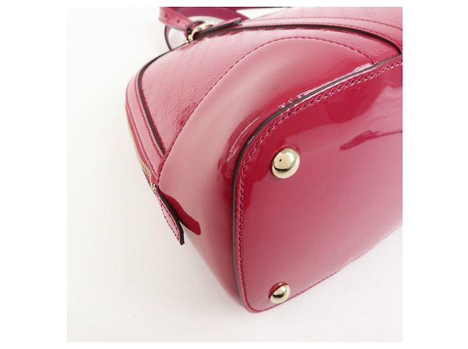 GUCCI Gucci Nice Microguccissima Patent Leather 2Way Bag Pink 309617 - vista 10