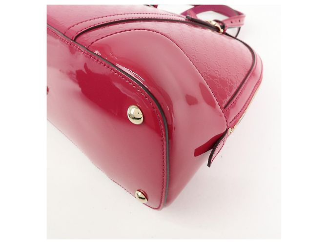 GUCCI Gucci Nice Microguccissima Patent Leather 2Way Bag Pink 309617 - vista 11