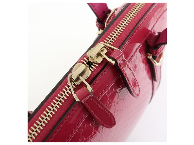 GUCCI Gucci Nice Microguccissima Patent Leather 2Way Bag Pink 309617 - vista 15