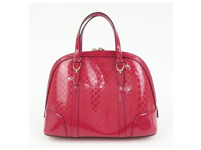 GUCCI Gucci Nice Microguccissima Patent Leather 2Way Bag Pink 309617 - vista 2