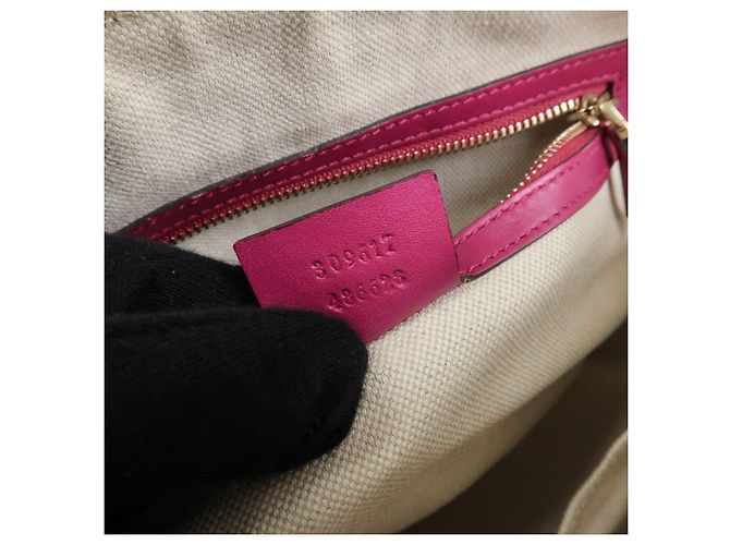 GUCCI Gucci Nice Microguccissima Patent Leather 2Way Bag Pink 309617 - vista 23