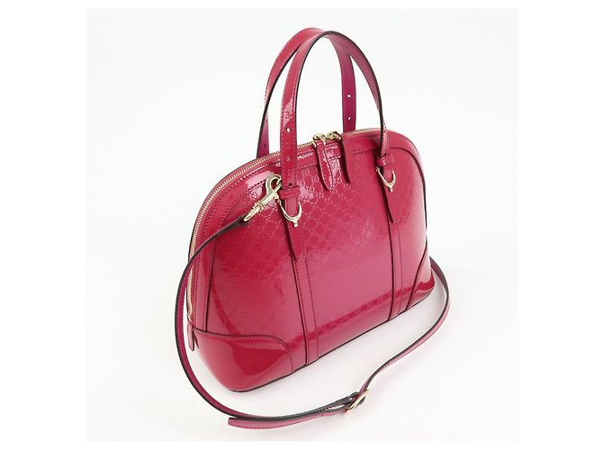 GUCCI Gucci Nice Microguccissima Patent Leather 2Way Bag Pink 309617 - vista 4