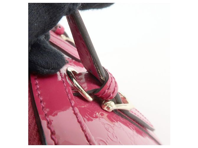 GUCCI Gucci Nice Microguccissima Patent Leather 2Way Bag Pink 309617 - vista 8