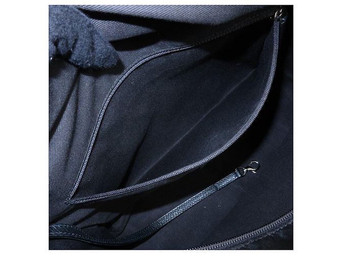 CHANEL Paris New York COCO Mark Nylon Leather Tote Bag Black A33100 - vista 20