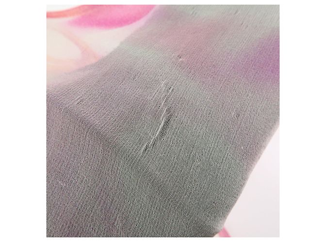 CHANEL COCO Mark Schal 100% Seide Rosa - Ansicht 11