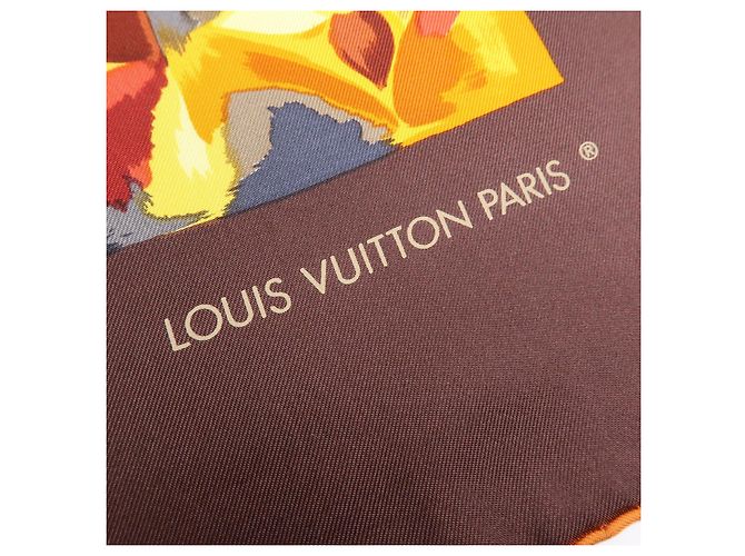 Louis Vuitton Monogram Carre Au Fil Du Temps Silk 100% Scarf M71120 - vista 8