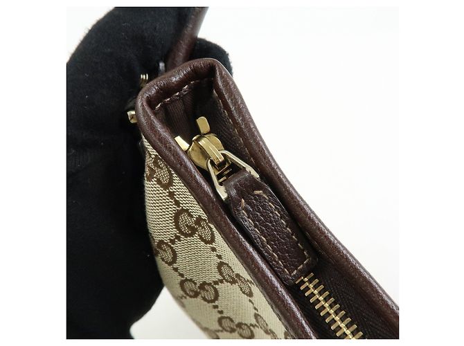 Borsa a tracolla GUCCI Abbey Canvas Leather Brown 130738 - vista 15