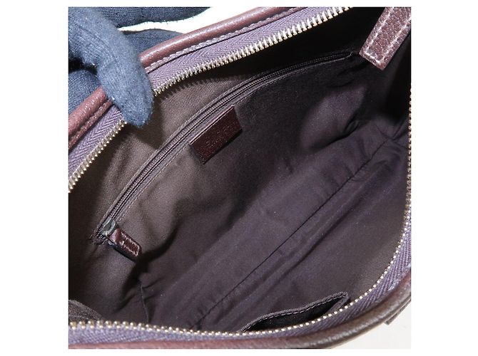 Borsa a tracolla GUCCI Abbey Canvas Leather Brown 130738 - vista 16