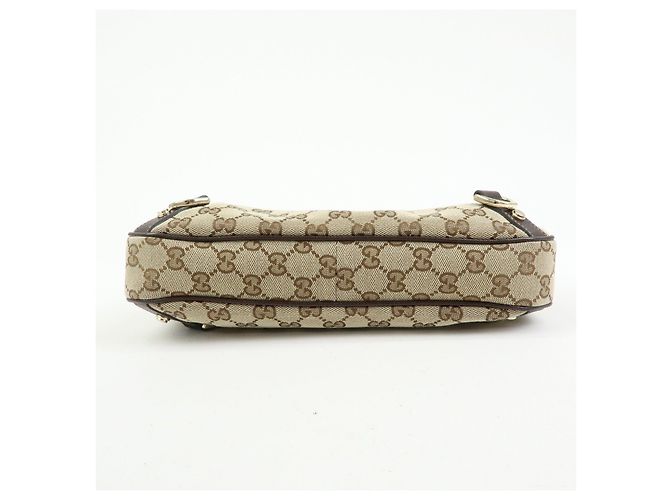 Borsa a tracolla GUCCI Abbey Canvas Leather Brown 130738 - vista 5