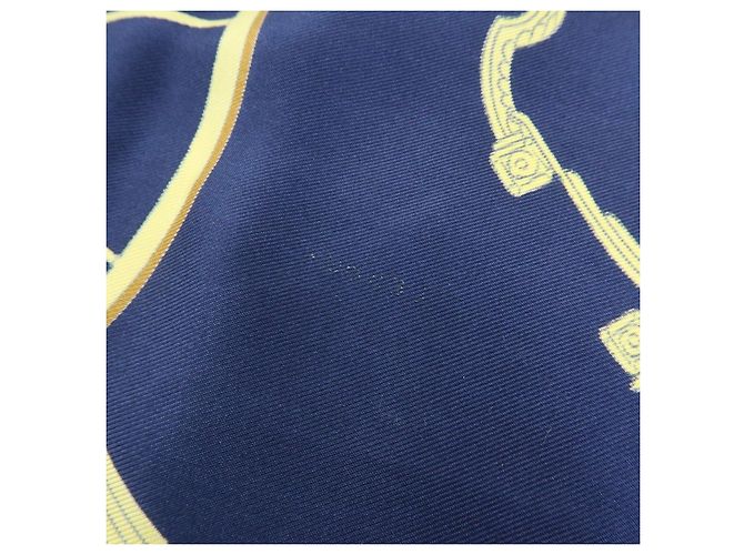 Hermès HERMES Carre 90 Seidentuch 100% Seide SPRINGS Navy Yellow - Ansicht 10