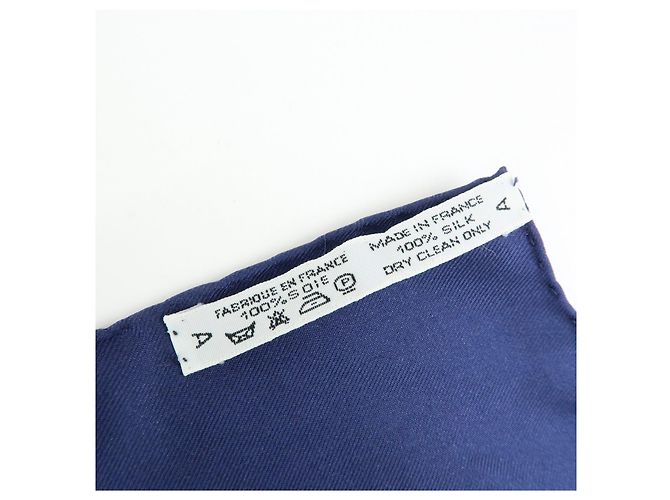 Hermès HERMES Carre 90 Seidentuch 100% Seide SPRINGS Navy Yellow - Ansicht 11
