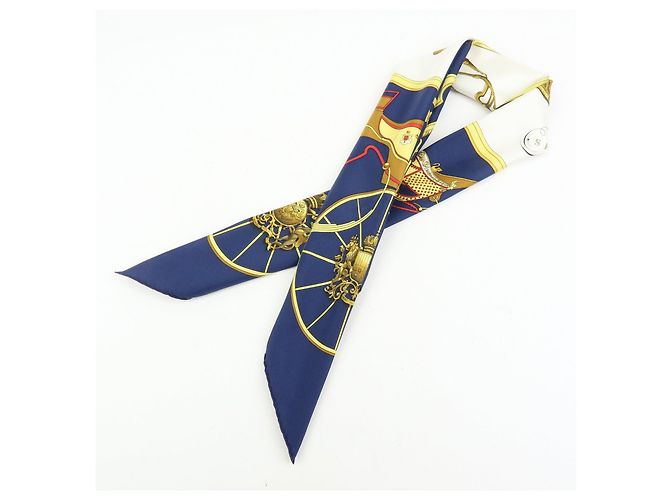 Hermès HERMES Carre 90 Seidentuch 100% Seide SPRINGS Navy Yellow - Ansicht 12