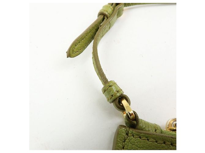 Borsa a tracolla e borsa a mano in pelle Madras con logo MIU MIU Verde - vista 10