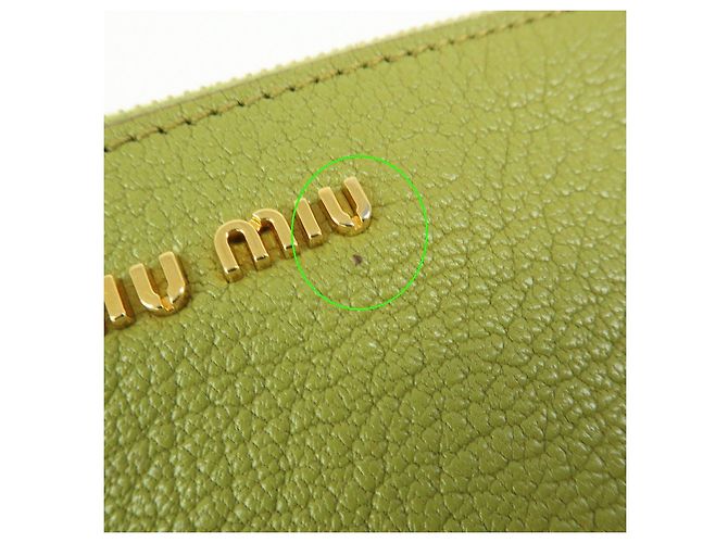Borsa a tracolla e borsa a mano in pelle Madras con logo MIU MIU Verde - vista 19