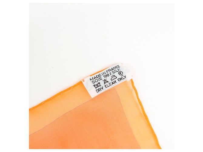 Hermès HERMES Carre 90 Seidentuch 100% Seide AMOURS Orange - Ansicht 10