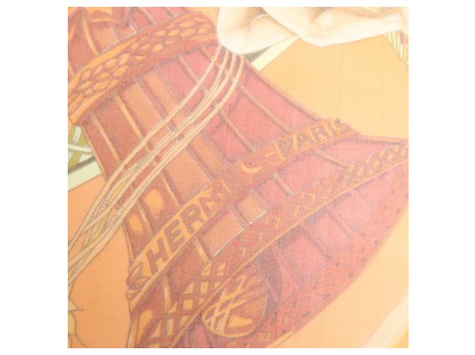 Hermès HERMES Carre 90 Seidentuch 100% Seide AMOURS Orange - Ansicht 8
