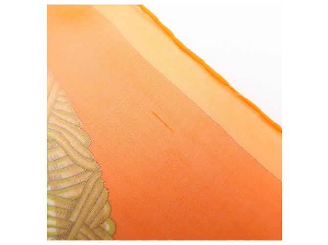 Hermès HERMES Carre 90 Seidentuch 100% Seide AMOURS Orange - Ansicht 9