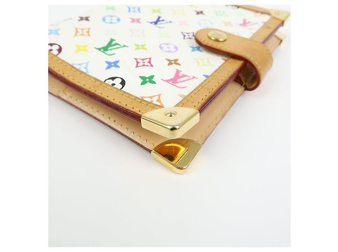 Louis Vuitton Monogram Multicolor Agenda PM Planner Cover Blanc R20896 - vista 7