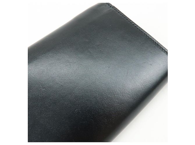 Céline Cartera larga con solapa y cadena de piel CELINE C Logo Negra - vista 18