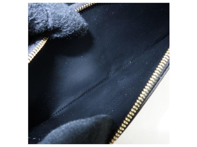Céline Cartera larga con solapa y cadena de piel CELINE C Logo Negra - vista 22