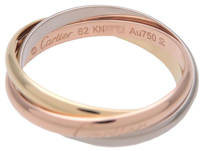Cartier Trinity Ring SM K18 750YG/WG/PG #62 US10 EU62 HK22 - Ansicht 4