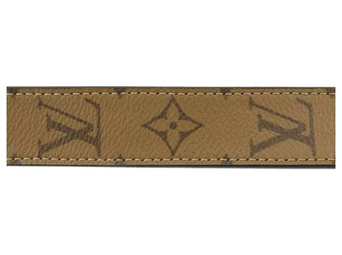 Louis Vuitton Monogram Reverse Canvas Leather Shoulder Strap XL J02371 - vista 7