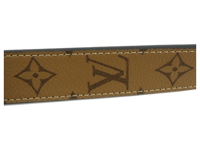 Louis Vuitton Monogram Reverse Canvas Leather Shoulder Strap XL J02371 - vista 8