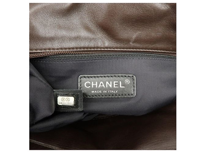 Borsa Tote e Borsa a Tracolla CHANEL Paris Biarritz in pelle e pelliccia Marrone Beige - vista 11