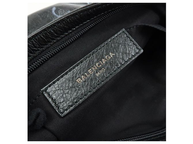 BALENCIAGA Pochette in pelle Graffiti Nero Multicolor 459745 - vista 20