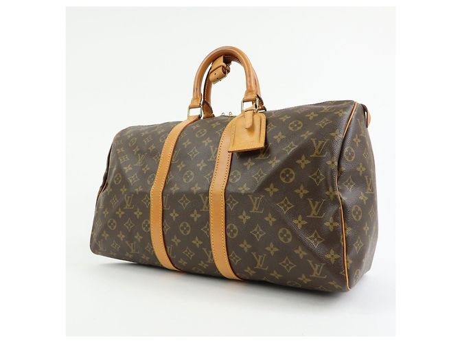 Louis Vuitton Monogram Keep All 45 Boston Bag Brown M41428 - vista 3
