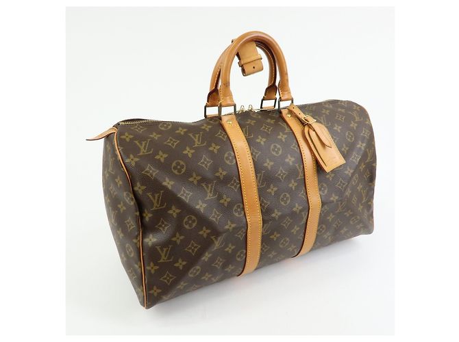 Louis Vuitton Monogram Keep All 45 Boston Bag Brown M41428 - vista 4