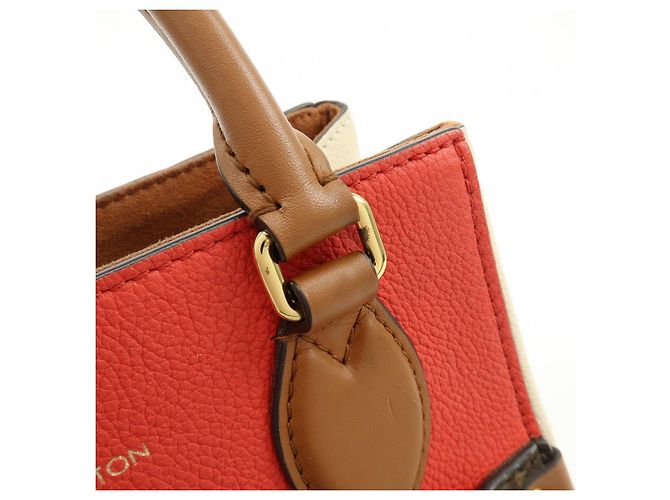 Louis Vuitton Monogram Fold Tote PM 2Way Bag Cerise Creme Noir M45389 - vista 11