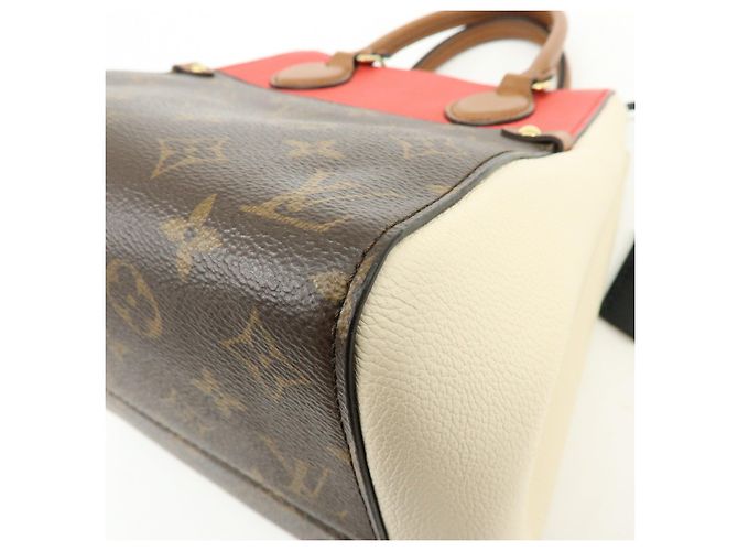 Louis Vuitton Monogram Fold Tote PM 2Way Bag Cerise Creme Noir M45389 - vista 13