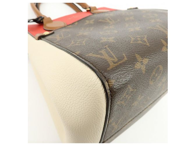 Louis Vuitton Monogram Fold Tote PM 2Way Bag Cerise Creme Noir M45389 - vista 14